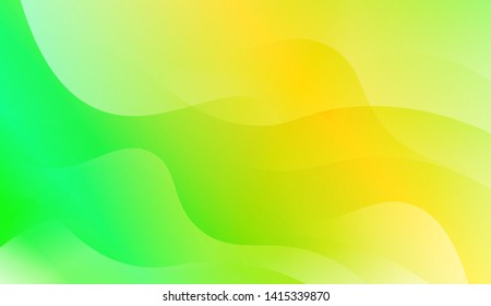 Vibrant And Smooth Gradient Soft Colors Wave Geometric Shape. Vector Illustration