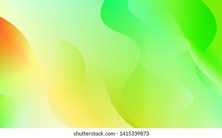 Vibrant And Smooth Gradient Soft Colors Wave Geometric Shape. Vector Illustration