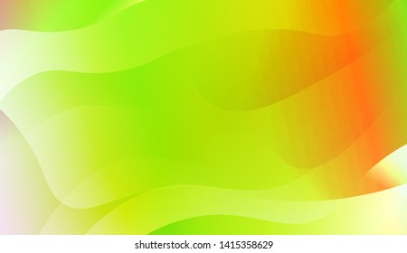 Vibrant And Smooth Gradient Soft Colors Wave Geometric Shape. Vector Illustration