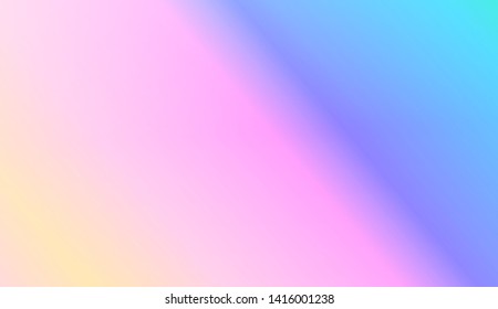 Vibrant And Smooth Gradient Soft Colors Background.  Vector Illustration.