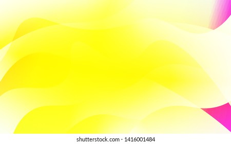 Vibrant And Smooth Gradient Soft Colors Wave Geometric Shape. Vector Illustration