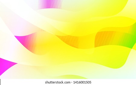 Vibrant And Smooth Gradient Soft Colors Wave Geometric Shape. Vector Illustration