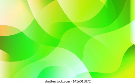 Vibrant And Smooth Gradient Soft Colors Wave Geometric Shape. Vector Illustration