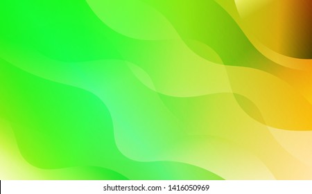 Vibrant And Smooth Gradient Soft Colors Wave Geometric Shape. Vector Illustration