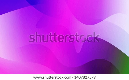 Vibrant And Smooth Gradient Soft Colors Wave Geometric Shape. Vector Illustration
