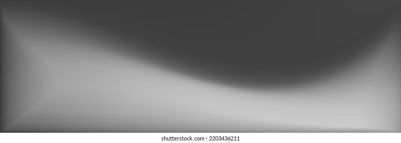 Ilustración vibrante de superficie suave. Diseño moderno gris negro y blanco. Fondo De Moda Gray Blank. Malla de gradiente ondulado natural. Malla de gradiente ondulada metálica de agua.