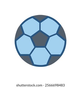 Vibrant Soccer Ball Icon Graphic Design