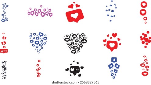 A vibrant social media love reaction emoji featuring a red heart, perfect for expressing affection, likes, and admiration in digital communications.