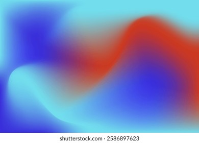 A vibrant and soft abstract background featuring smooth gradients of red, blue, and turquoise hues. Ideal for creative projects that need a dynamic, fluid design with modern appeal.