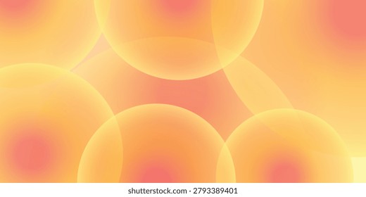 A vibrant and soft abstract background featuring blurred circular shapes in warm tones of orange, yellow, and pink, creating a gentle and ethereal visual effect.