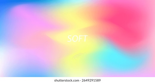 Vibrant soft gradient background with smooth transitions of pink, yellow, blue, and aqua. Abstract pastel texture ideal for digital design, website banners, or creative modern artwork.