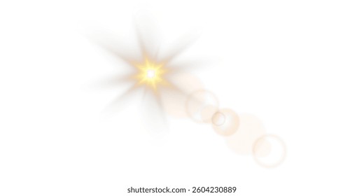 Vibrant Solar Flare Light PNG