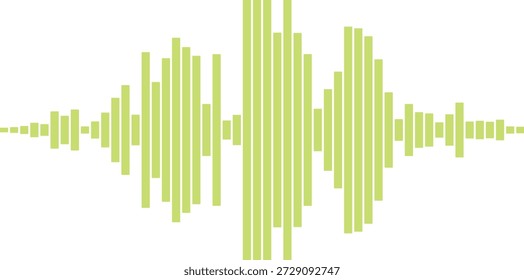 Lebendige Klangwellendarstellung, die Musik und Audiosignale darstellt