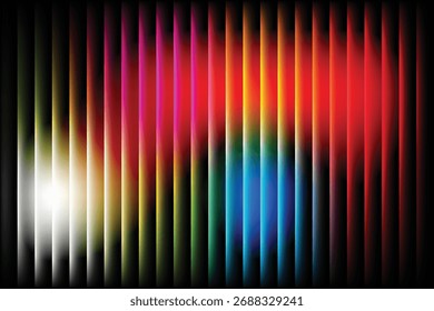 Espectro vibrante Abstrato Vertical Listras Fundo.