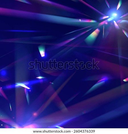 Vibrant Spectrum Illusions: A Surreal Composition of Softly Blending Purple and Neon Beams Forming a Cosmic Web of Abstract Radiance and Digital Aesthetics.