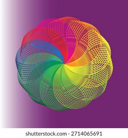 Vibrant Spectrum Swirl, innovative Kunst und Design