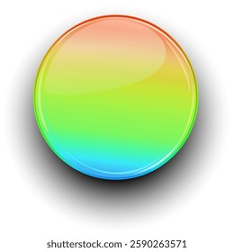 Vibrant sphere with a smooth color gradient