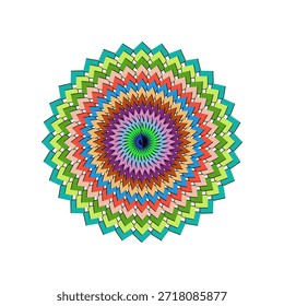 A Vibrant Spiral Motion Art