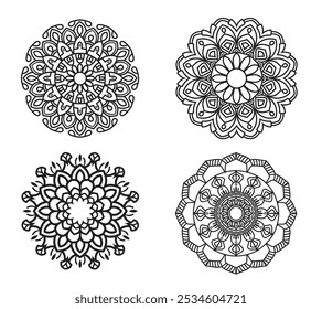 Vibrant Spiritual Mandala Design, Delicate watercolor flower mandala, Floral Watercolor Mandala Clipart, watercolor illustration of Muslim mandala