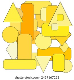 Vibrant Spring Illustration with Delicate Yellow-Orange Tones for Natural Freshness