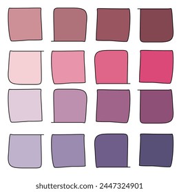 Vibrant square labels and tags for cards or scrapbooking projects