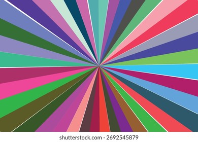 Padrão de explosão estelar vibrante com uma mistura de tons frios e quentes