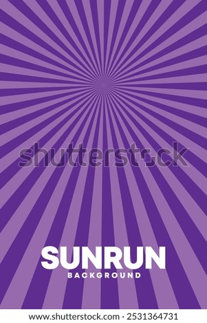 Vibrant, striking purple two-tone sunray abstract background with a dynamic vector design.