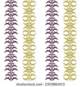 Un fondo vibrante a rayas con un diseño de borde violeta y amarillo