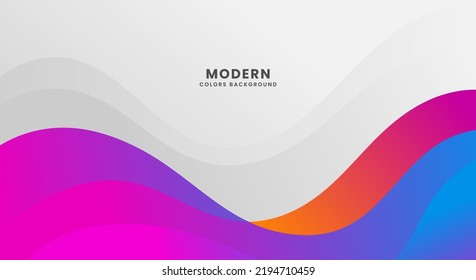 Vibrant style wave abstract colorful background vector image