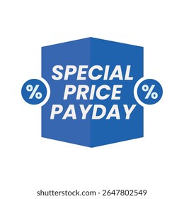 A vibrant, stylized promotional graphic dominates the scene. The central element is a three-dimensional, blue hexagon, angled slightly to the right, creating a sense of depth. 