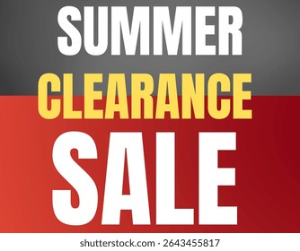 A vibrant "Summer Clearance Sale" banner announces significant discounts.