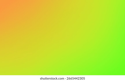 Fondo degradado de verano vibrante con tonos naranja y verde lima frescos.