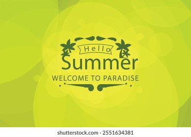 Vibrant summer illustration, perfect for posters, social media graphics, and seasonal designs