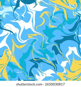 Um vibrante verão mármore vetor ilustração com perfeita, abstrato ziguezague padrão de onda, inspirado por batidas de som. Perfeito para ambientes de marketing, como festivais de música ou promoções de eventos ao vivo.