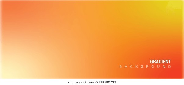 Vibrant Summer Orange and Yellow Gradient Background; Smooth Abstract Soft Color Transition Backdrop for Creative Web Headers, Marketing Banners, and Modern Graphic Design