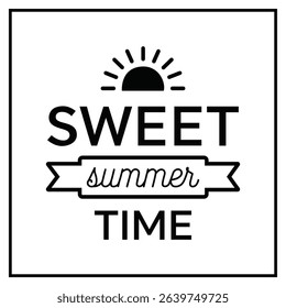 Vibrant Summer Typography Illustration Design