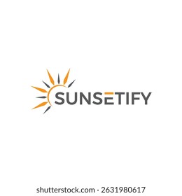 Vibrant sun logo with radiant beams, symbolizing warmth, energy, and positivity. Ideal for wellness, travel, solar, or eco brands wanting a bold and uplifting identity.

