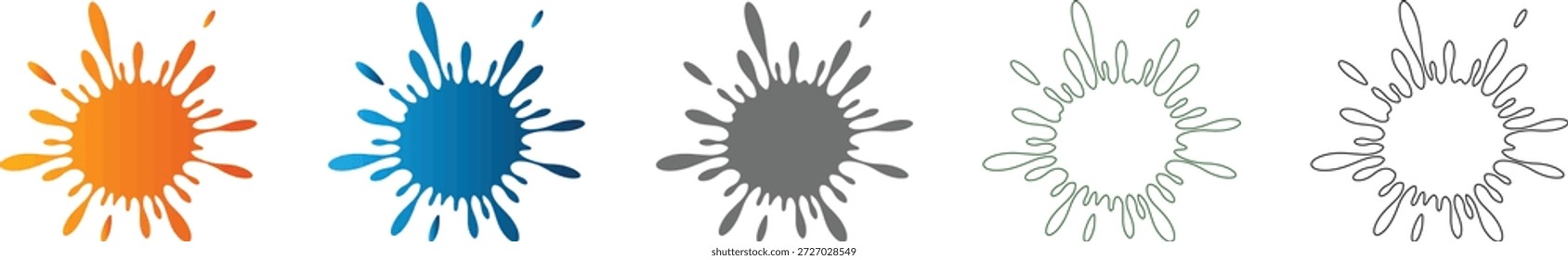 Um vibrante conjunto de ícones de abertura de horizonte de raios solares, renderizado como uma ilustração vetorial preta sólida isolada em branco, perfeito para o design gráfico.