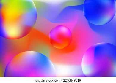 Vibrant swirl Gradient Background. Abstract color wave EPS vector