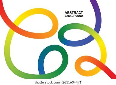 Vibrant, swirling lines in multiple colors weave across a bright background, forming a lively abstract design that captures attention and evokes creativity.