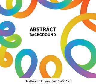 Vibrant, swirling lines in multiple colors weave across a bright background, forming a lively abstract design that captures attention and evokes creativity.