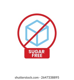 a vibrant, symbolic image centered around the concept of sugar-free. 