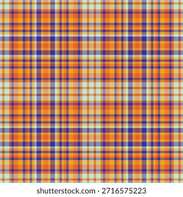Vibrant tartan plaid pattern. Modern textile design, ideal for backgrounds, apparel, crafts, and digital artwork. Represents tradition, warmth,  cozy comfort.