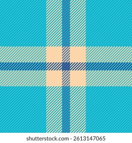 Vibrant teal and beige plaid pattern.  Perfect for textile design, website backgrounds, or fashion projects.  This cheerful, geometric design offers a fresh and modern aesthetic.
