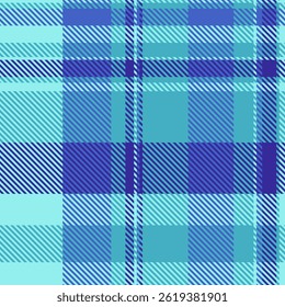 Vibrant teal and blue plaid pattern.  Perfect for textile design, fashion, and web backgrounds.  This seamless texture offers a stylish, modern feel with a touch of classic charm.