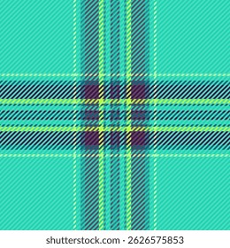 Vibrant teal and lime green plaid pattern.  A modern textile design perfect for fashion, websites, or packaging.  The intersecting lines create a dynamic, energetic feel.