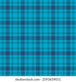 Vibrant teal and navy plaid pattern.  Perfect for textile design, apparel, or website backgrounds.