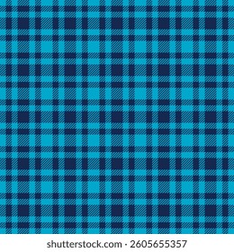 Vibrant teal and navy plaid pattern. Perfect for textile design, website backgrounds, or fashion projects.  This classic check evokes feelings of comfort and style.