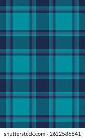 Vibrant teal and navy plaid pattern.  Perfect for textile design, fashion, backgrounds, and website design.