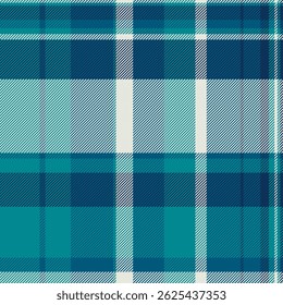 Vibrant teal and navy plaid pattern. Perfect for textile design, website backgrounds, or fashion projects. This sophisticated, textured design evokes feelings of warmth and comfort.